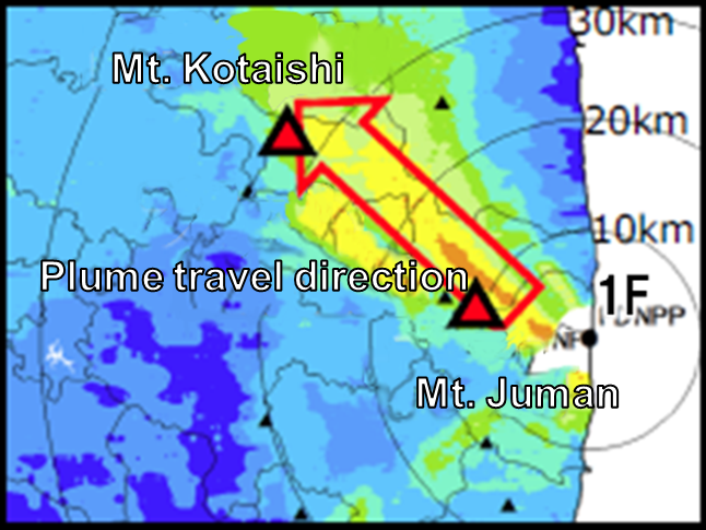 Surveyed mountain areas