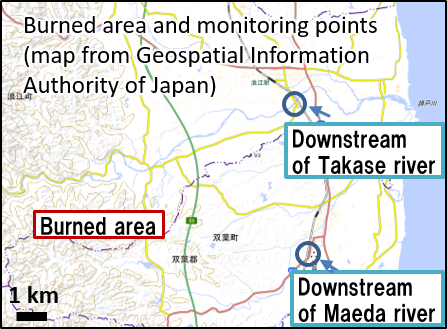 Fire area and monitoring point