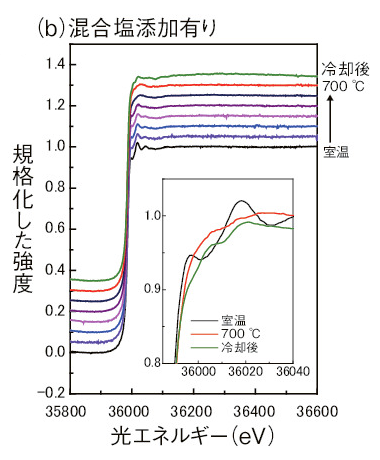 (b)混合塩添加有り