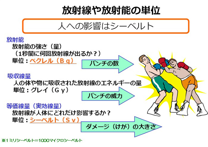 放射能と放射線について
