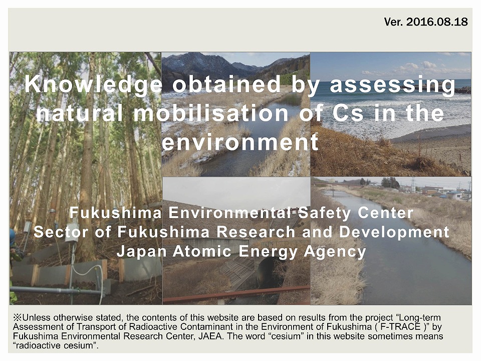 QA for Knowledge obtained by assessing natural mobilisation of Cs in the environment