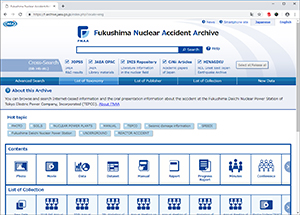Fukushima Nuclear Accident Archive (FNAA)